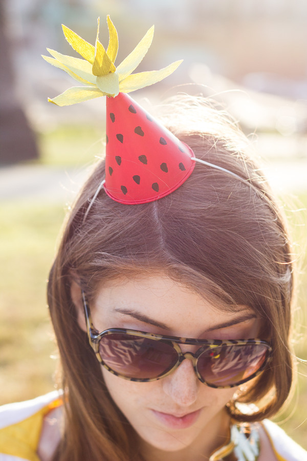 DIY Fruit-Inspired Mini Party Hats