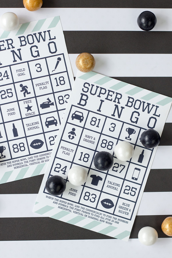 Free Printable Super Bowl Bingo