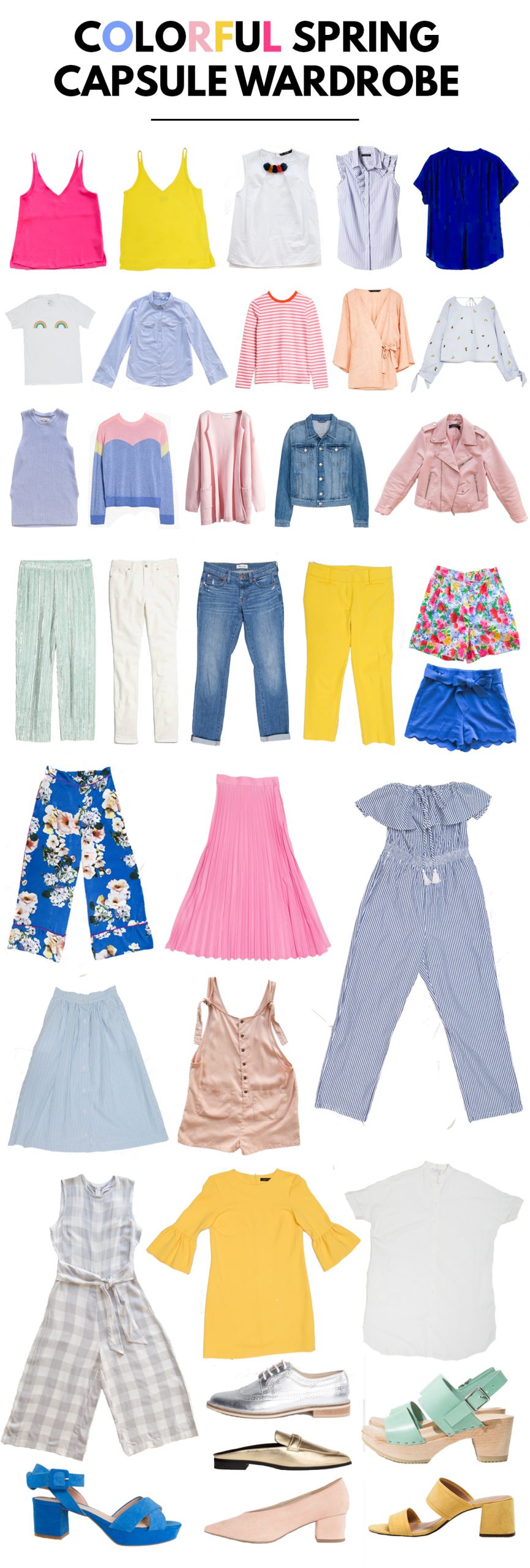 A Colorful Spring Capsule Wardrobe Studio Diy