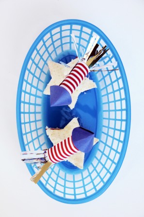 July Fourth Fire Cracker Cake Toppers