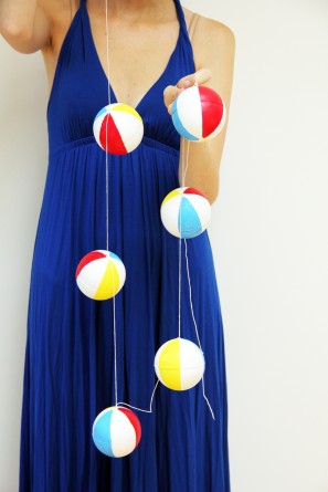 DIY Beach Ball Garlands