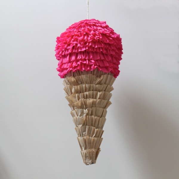 DIY Ice Cream Cone Pinata