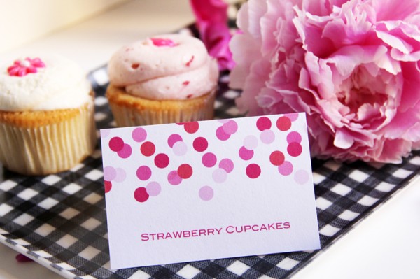 Free Printable Confetti Place Cards