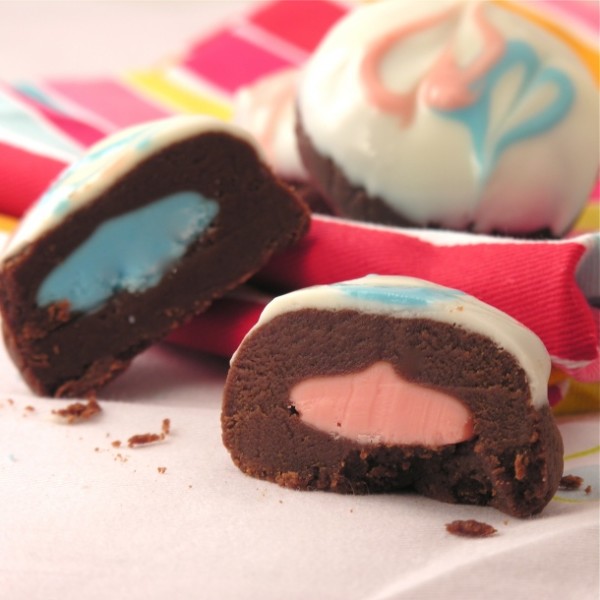 Candy Melt Gender Reveal Cookies
