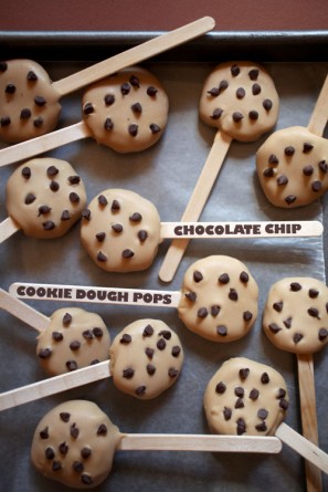 Chocolate Chip Cookie Dough Pops