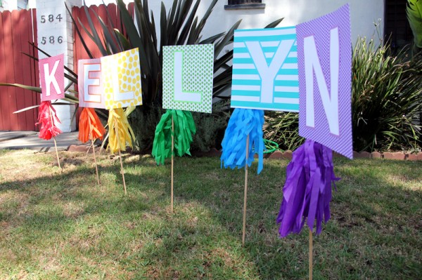 DIY Birthday Lawn Sign