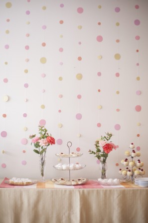 DIY Circle Dessert Backdrop