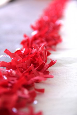 DIY Fringe Party Table Runners