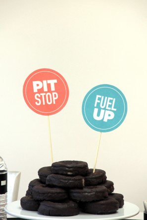 Spare Tire Chocolate Donut Cake