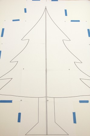 Cardboard Christmas Tree Tutorial