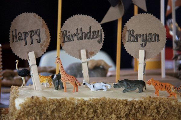 Clothespin Cake Toppers