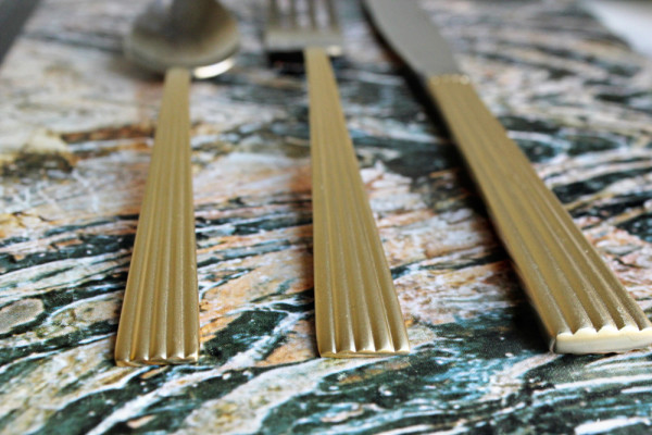 DIY Gilded Flatware