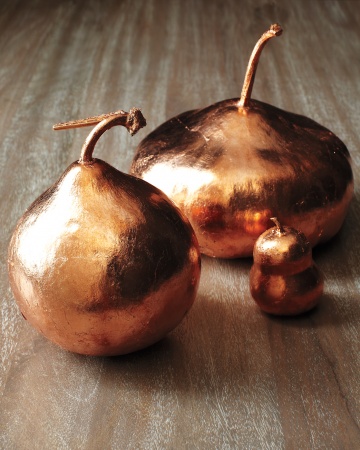 DIY Gilded Gourds