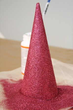 DIY Glittery Party Hats