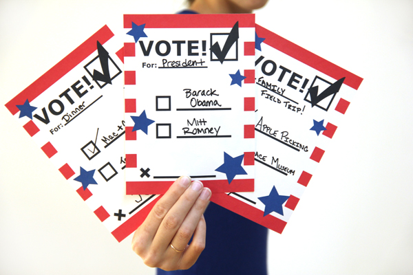 Printable Voting Ballots for Kids