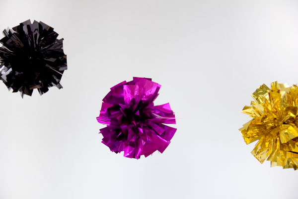 DIY Fringe Mylar Poms | Studio DIY 