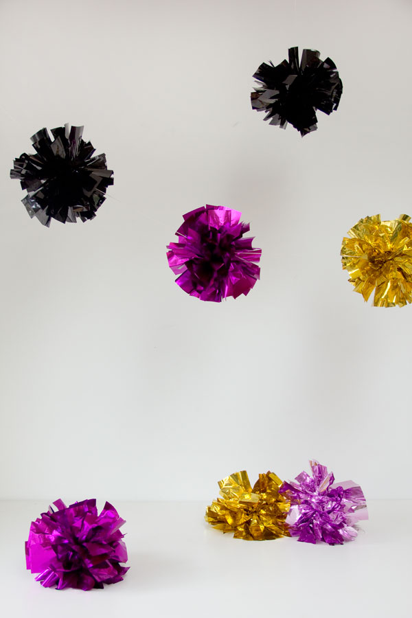 DIY Fringe Mylar Poms | Studio DIY 