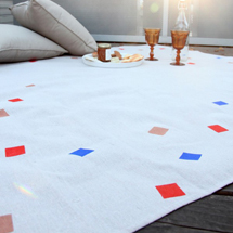 DIY Geometric Picnic Blanket