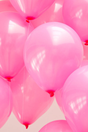 DIY Pink Balloon Heart
