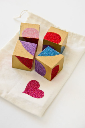 DIY Wooden Block Puzzle Valentine