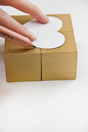 DIY Wooden Block Valentines