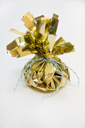 DIY Fringey Mylar Treat Bags