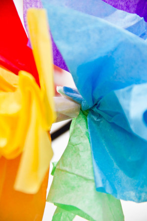 DIY Rainbow Party Hat