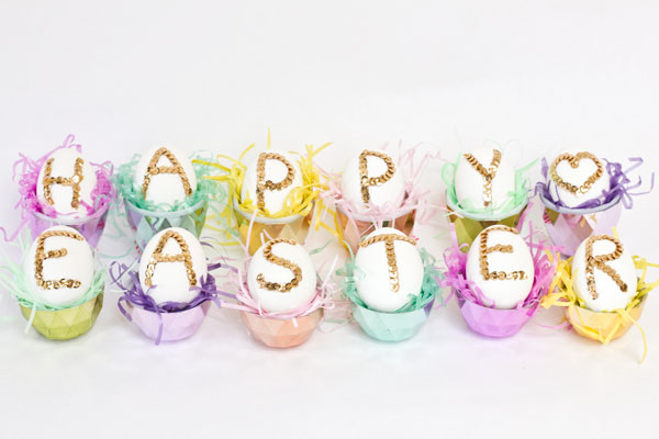 DIY Sequin Easter Egg Tutorial