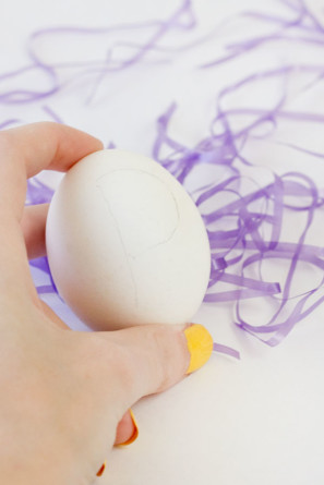 DIY Sequin Letter Easter Eggs