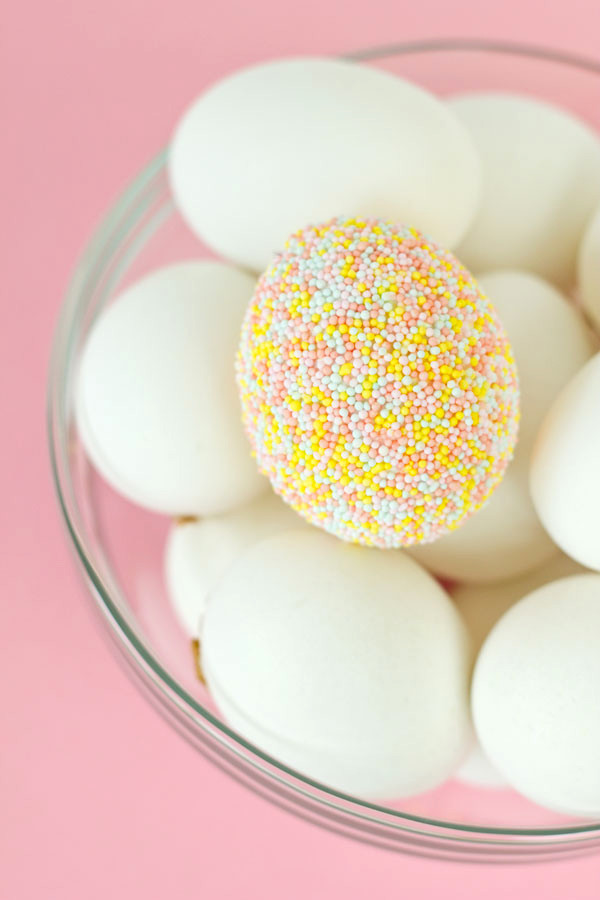 DIY Sprinkle Easter Eggs