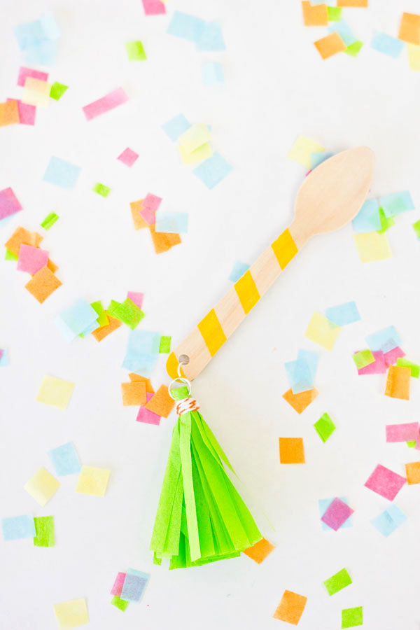 DIY Tassel Ice Cream Spoon