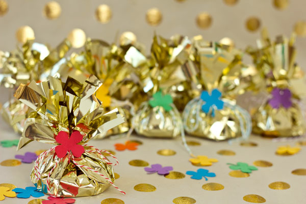 Fringey Pots of Gold for St Patricks Day