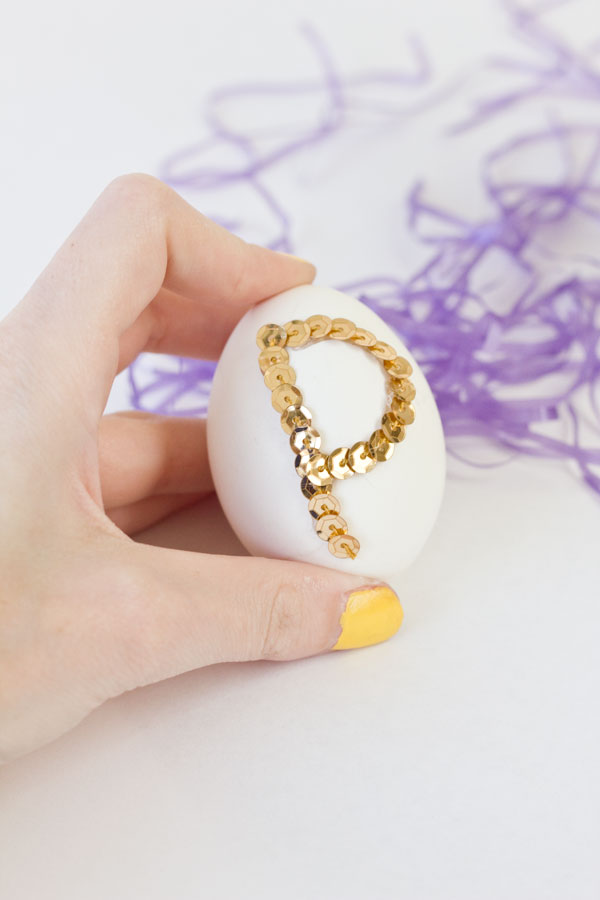 How To Make Sequin Easter Eggs