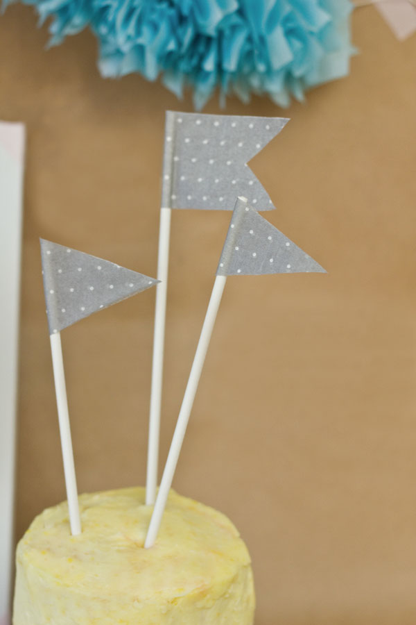 DIY Paper Napkin Cake Toppers