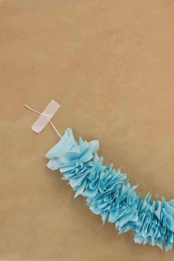 DIY Tissue Paper Garland