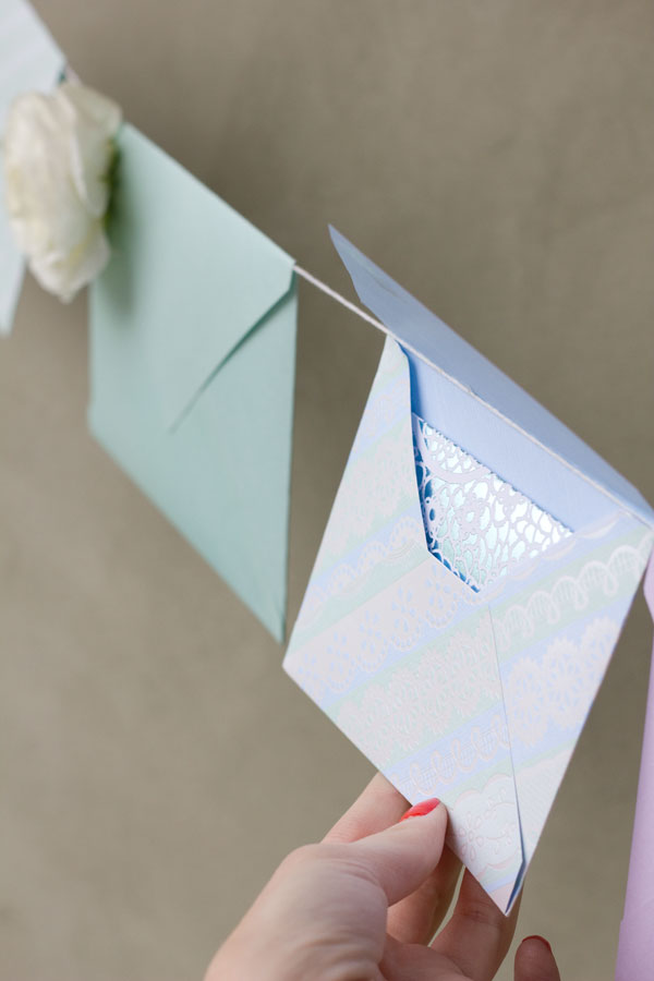 Envelope Garland for Mothers Day