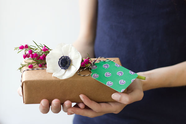 Fresh Flower Gift Tags DIY