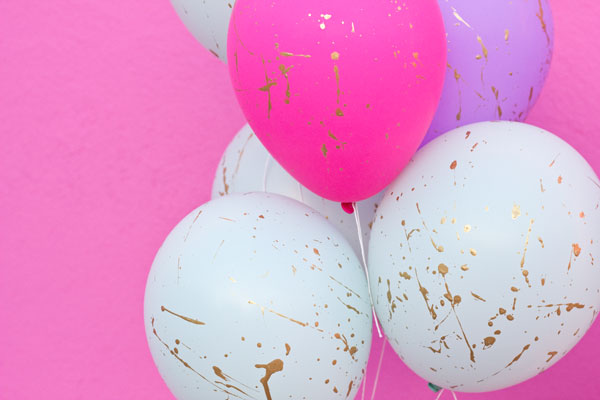 Splatter Paint Balloons