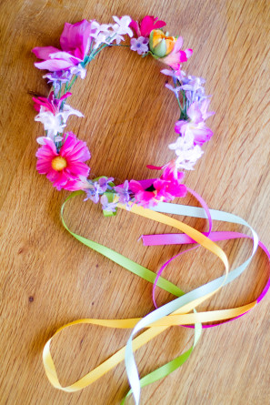 DIY Colorful Flower Crowns