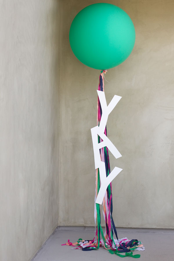 DIY Giant Balloon Message