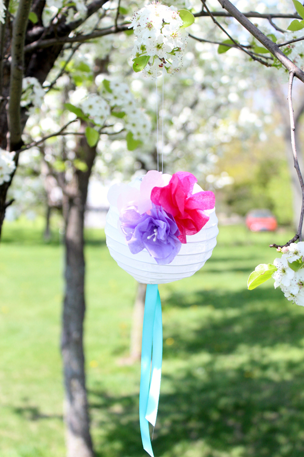 DIY Paper Flower Lanterns