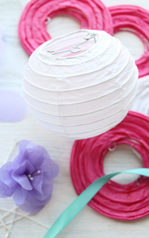 DIY Paper Flower Lanterns