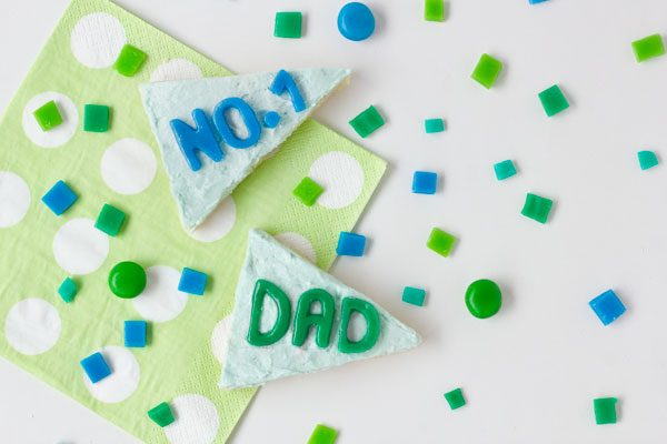 DIY Pennant Flag Cookies