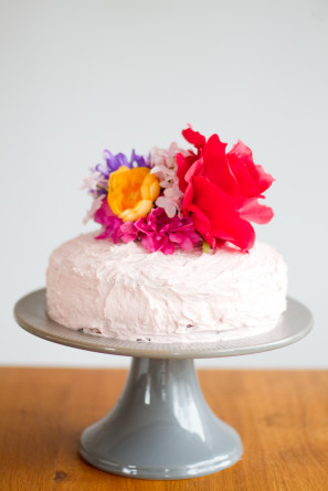 Faux Flower Cake Topper