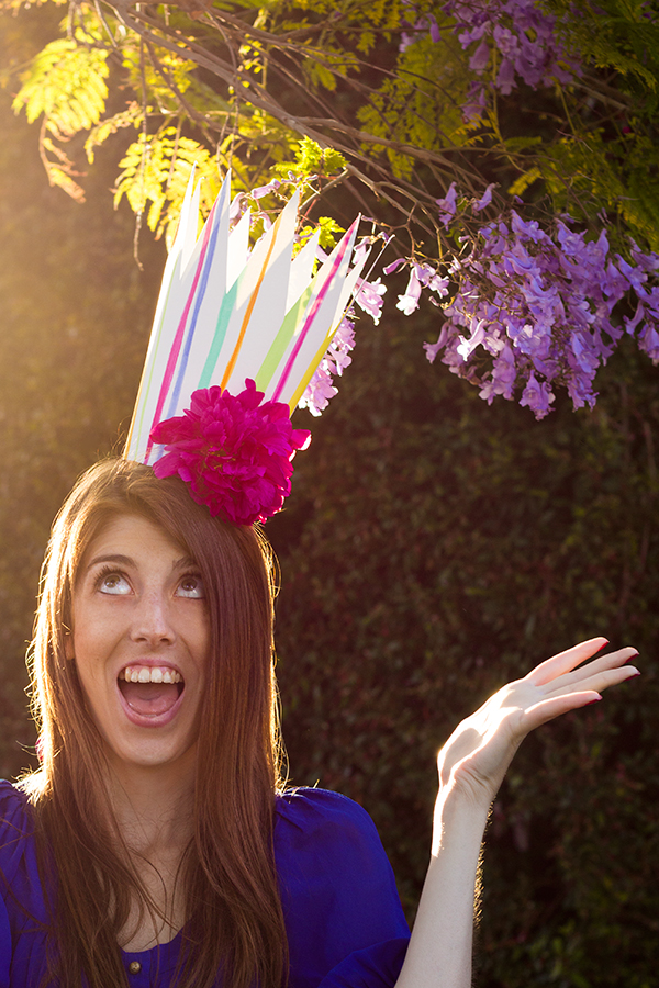 DIY Fresh Flower Party Crowns