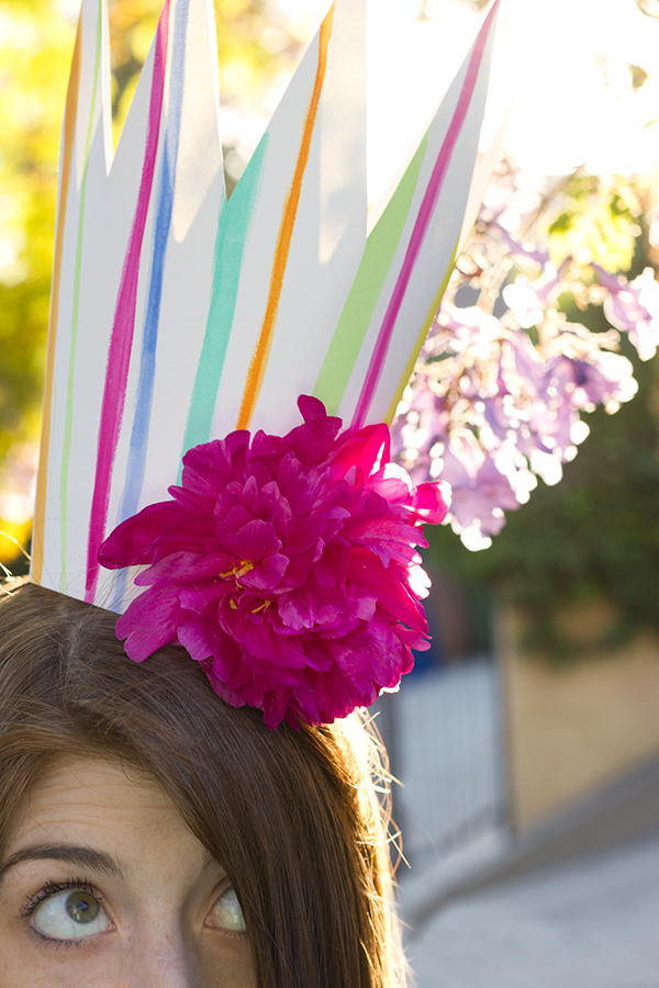 DIY Party Crowns with Fresh Flowers