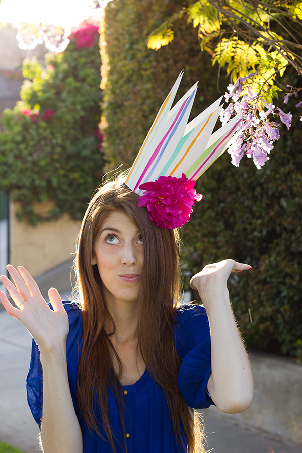 Fresh Flower Party Crown DIY