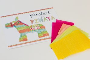 Free Printable Pin the Tail on the Piñata Party Game