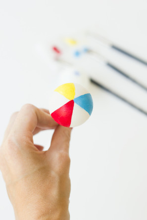 Beach Ball Drink Stirrers DIY Tutorial