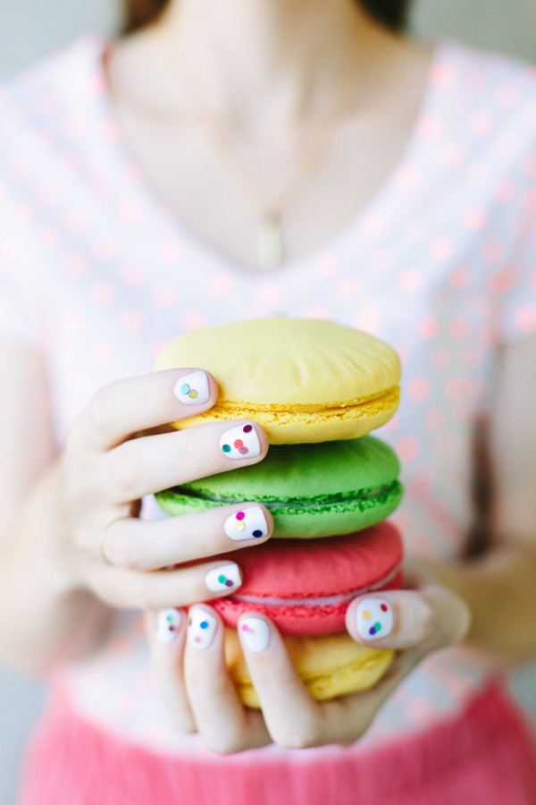 DIY Confetti Manicure